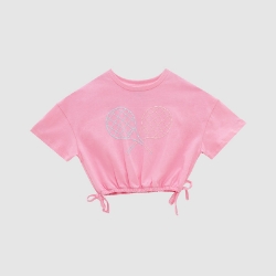 Picture of Pink Sport T-Shirt For Girls - 22SS1TJ4527