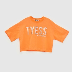 Picture of Orange Tyess Design T-Shirt For Girls - 22SS0TJ4524