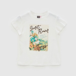 صورة T-Shirt Ecru Color For Girls - 22SS0TJ4520