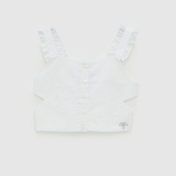 Picture of White Tyess Blouse For Girls - 22SS0TJ4615